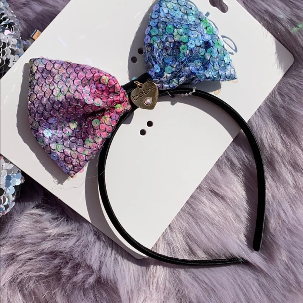 NWT Flip Sequin Bundle Backpack & Headband